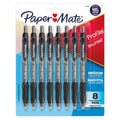 Medium Point Black Ballpoint Pen - Retractable, 8 Pack