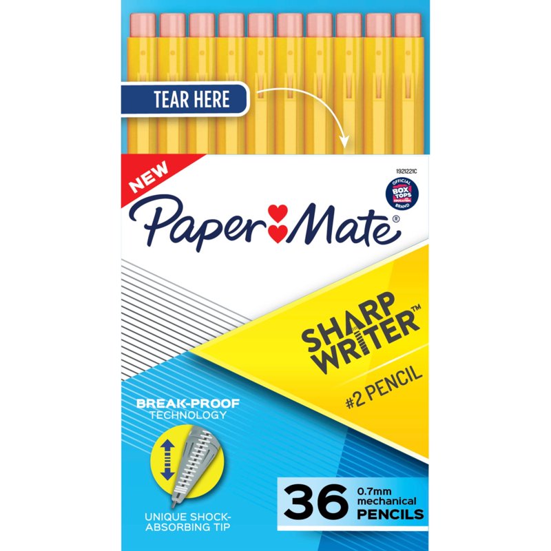 Mechanical Pencils 0.7mm HB #2 Yellow Pack of 36 - SharpWriter