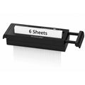 6-Sheet Strip Cut Paper Shredder for Home Office Portable Overheat Protection