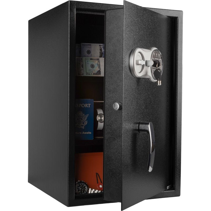 Digital Home Safe with Electronic Keypad Lock, Secure Steel Construction