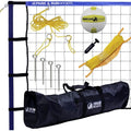 Portable Outdoor Volleyball Net Set with Poles, Ball & Carry Bag