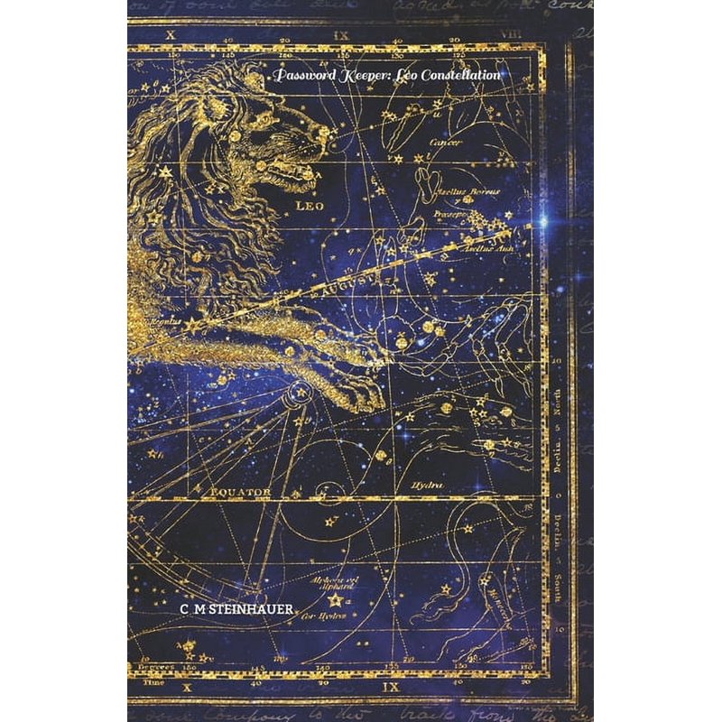 Leo Constellation Password Book - Compact Password Keeper Journal