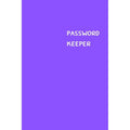 Password Keeper Notebook 6x9 Inches - 100 Pages in Purple Cover