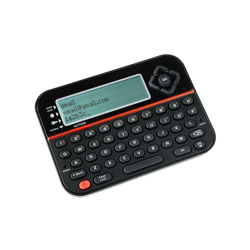 Portable Password Safe with LCD Screen and Keypad - Secure Storage for 400 Accounts