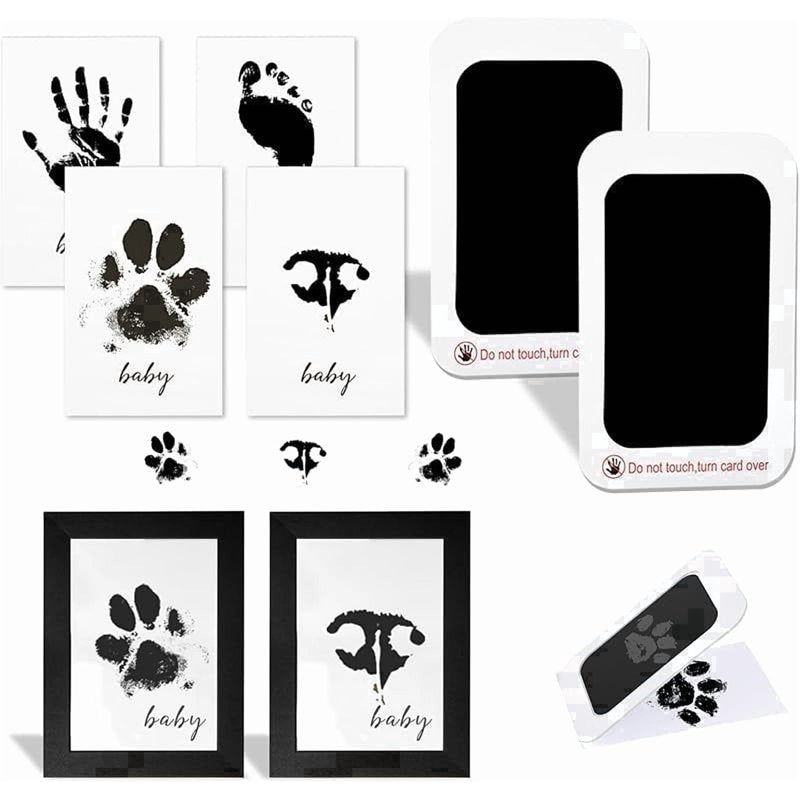 Pet Paw Printing Kit for Dog & Cat Memory Keepsake - Inkless Impression Set