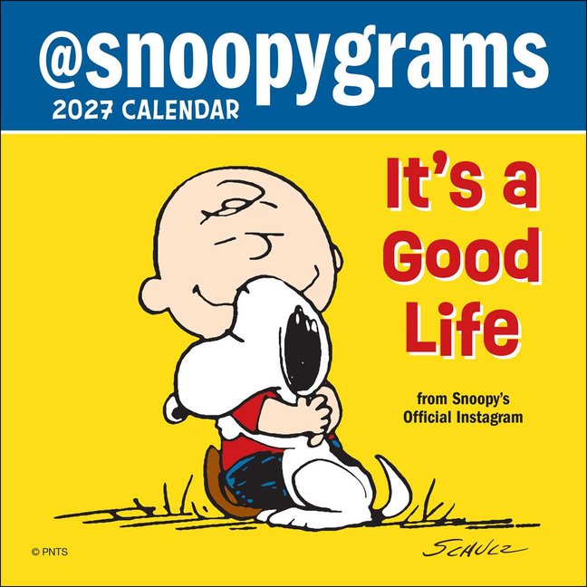 2027 Mini Wall Calendar - Peanuts Snoopy & Friends, Small Space Friendly