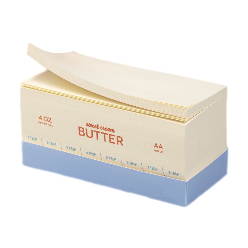 Butter Stick Notepad - Retro Yellow 650 Sheets Compact Office & Kitchen Note Pad