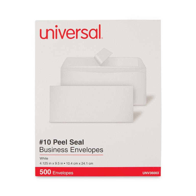 Peel Seal Business Envelopes 4.13 x 9.5 Inches Pack of 500 - White