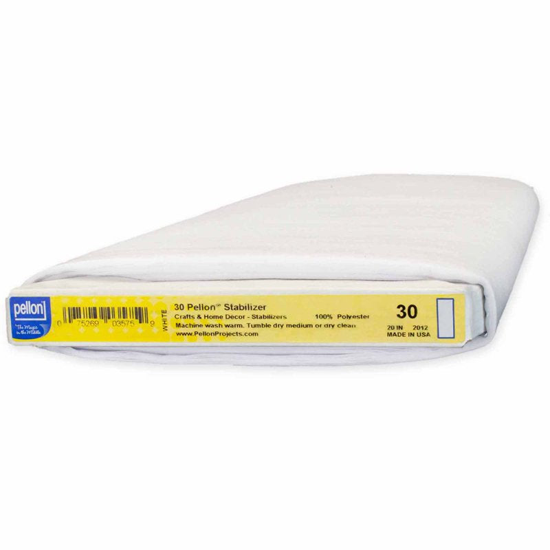 Fabric Stabilizer White 20" x 10 Yards Sew-In Support for Quilting & Home Decor