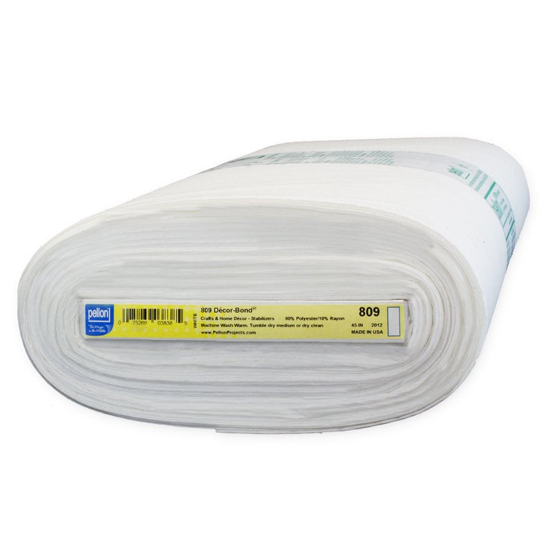 Fusible Sewing Stabilizer for Home Decor - 45" x 10 Yards, White