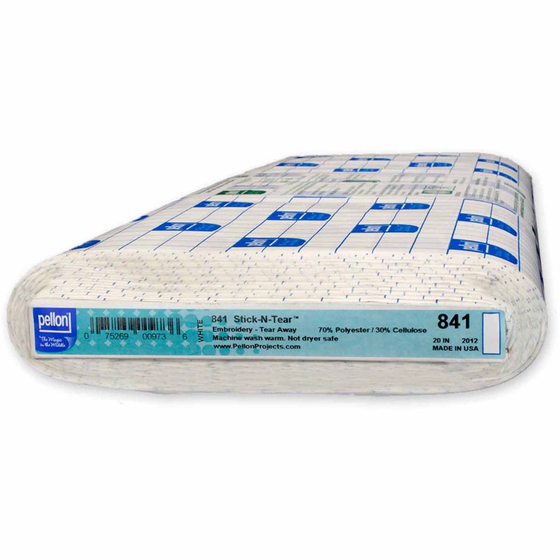 Embroidery Fabric Stabilizer - Tear-Away, Pressure-Sensitive Support for Sewing Crafts