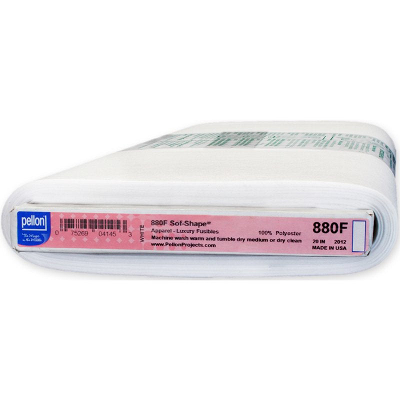Fusible Interfacing for Sewing Light Fabrics - White 20" x 25 Yards