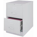 2-Drawer Legal File Cabinet in Gray - Vertical Office Storage