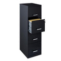 Vertical Metal Filing Cabinet 4 Drawers Lockable Pre-Assembled Office Storage