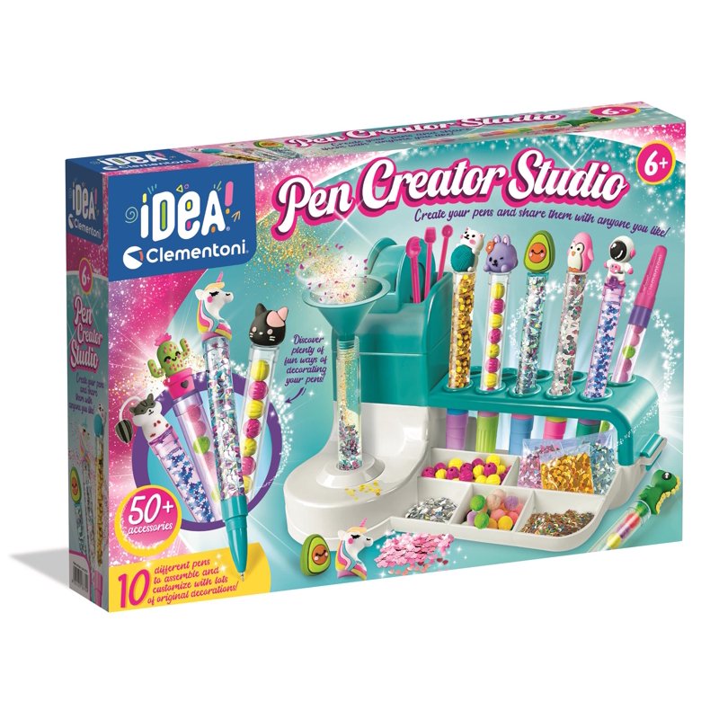 Kids Pen Craft Kit - Personalized Colorful Pen Making Set with 50+ Accessories