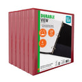 1-Inch Slanted D-Ring Binder 6 Pack - Durable Organization for School & Office