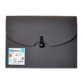 Letter-Size Expanding File Folder with 13 Pockets, Textured Gray