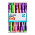 Mechanical Pencils 0.7mm Pack of 50 - No Sharpening, Colorful Clear Barrel