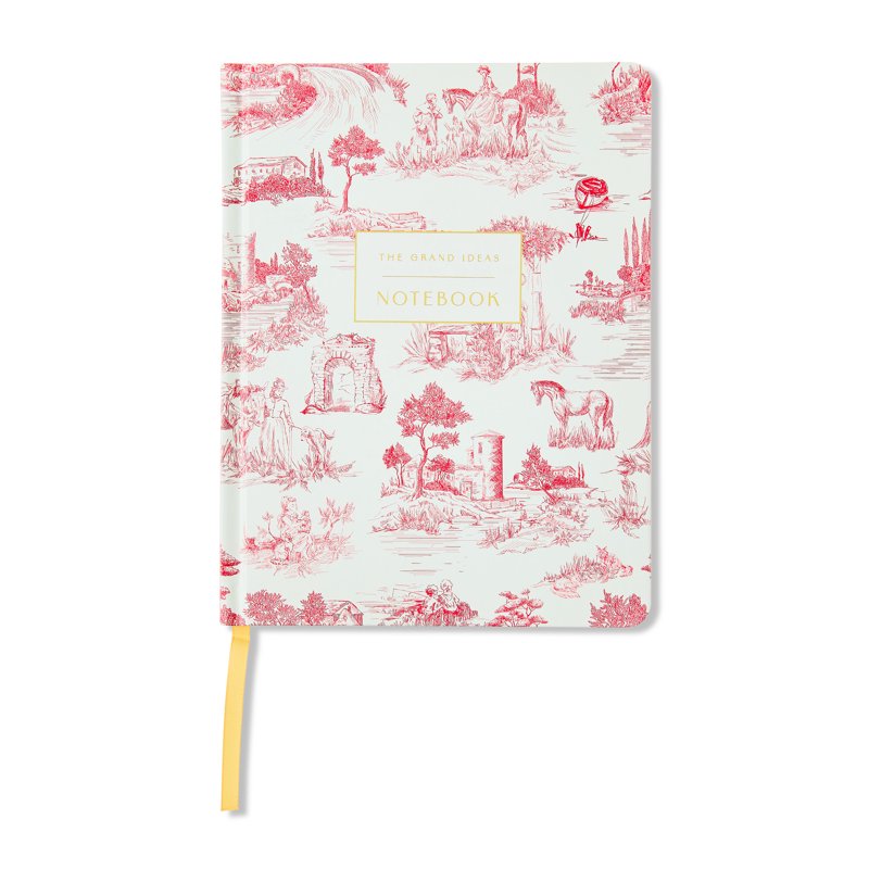 Pen+Gear Toile Hardcover Ruled Journal - 6x8 Inches, 240 Pages, Pink Cover
