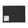 7-Pocket Poly Expanding File Organizer for Documents - Black