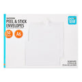 A6 Invitation Peel and Stick Envelopes - White, 4.75 x 6.5 Inches, Pack of 50