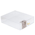 Acrylic Paper Tray with Drawer - Clear Desk Organizer for Office Supplies