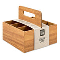 Desktop Caddy Organizer with 6 Compartments - Small Office Desk Storage