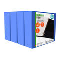 3-Inch Ring View Binders 4-Pack - Durable Plastic Office & School Organization