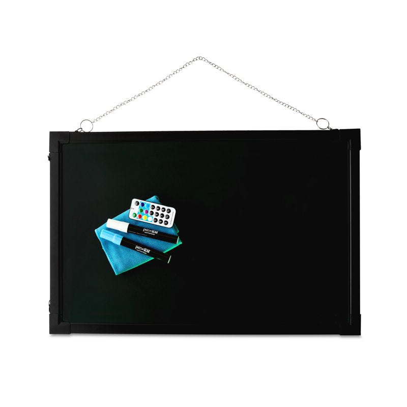 LED Message Board with Remote & Markers - 15.7 x 23.6 Inches, Multi-Mode Flashing