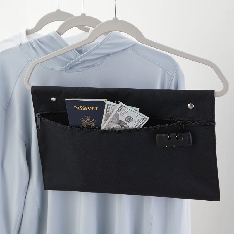 Locking Hanger Safe for Travel and Storage - Discreet Hidden Compartment