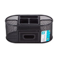 Metal Mesh Desktop Organizer for Office Supplies - Black