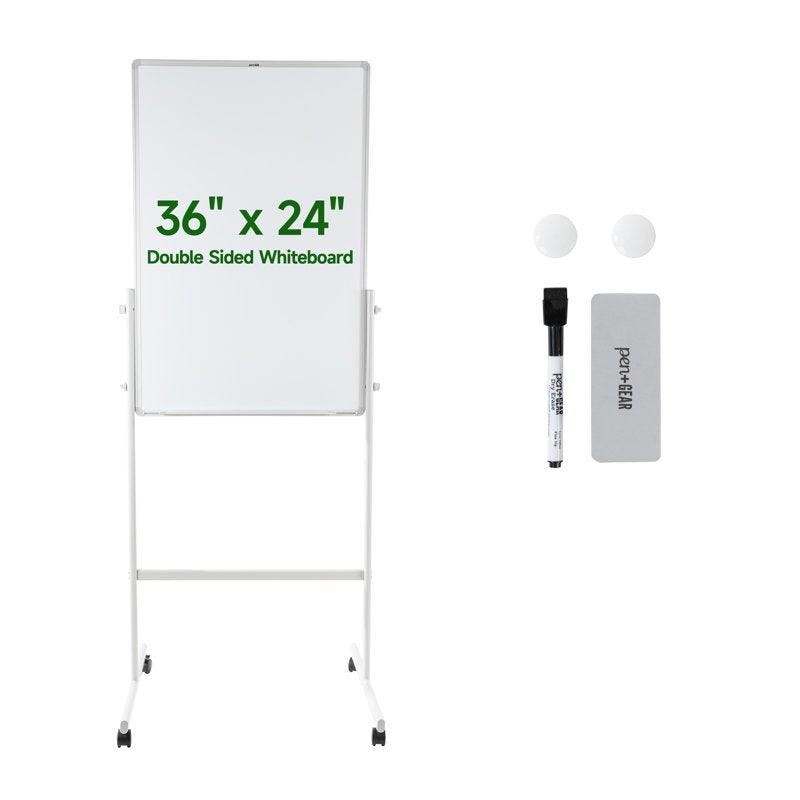 Magnetic Dry Erase Whiteboard 24 x 36 Inch with Markers & Magnets