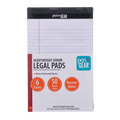 Heavyweight Narrow Ruled Legal Pads 6 Pack - 5x8 White Paper, 50 Sheets Each