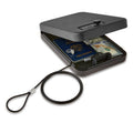 Portable Safe with Combination Lock - 9.5 x 6.5 Inches Black Security Safe