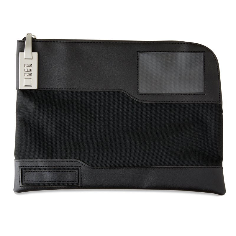 Locking Security Bag with Combination Lock - Water-Resistant Nylon, 11.5 x 8.39 Inches
