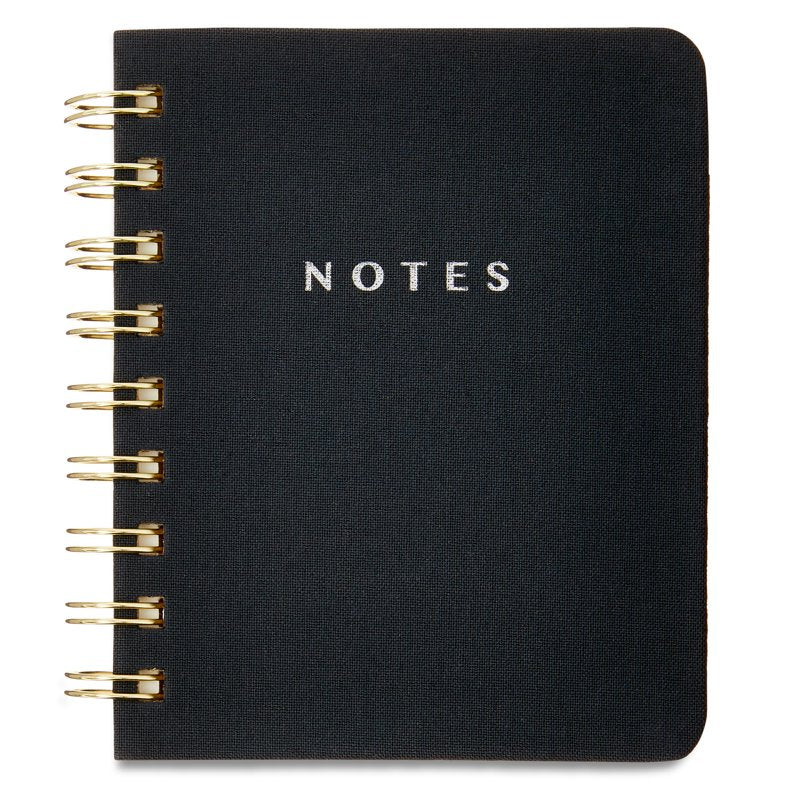 Small Memo Spiral Notepad 4x5 Inches - 192 Ruled Pages, Hard Cover, Twin-Wire Binding