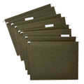 Letter Size Hanging File Folders with Tabs, Pack of 25, Green