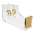 Gold Tape Dispenser Acrylic Desk Organizer Office Supplies