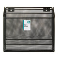 Desktop Organizer with 3 Compartments - Metal Mesh Desk Storage Black