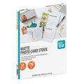 White Matte Photo Card Stock - 8.5 x 11 Inches, 110 lb, 50 Sheets