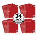 1-Subject Spiral Notebook Pack - Wide Ruled, 8x10.5 Inch, 70 Sheets, Multiple Colors