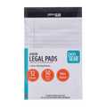 Junior Legal Pads Wide Ruled 5x8 White Paper 50 Sheets Pack of 12