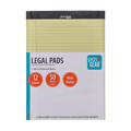 Legal Pads 8.5 x 11.75 Inches Canary Yellow Paper 50 Sheets Pack of 12