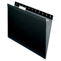 Reinforced Hanging File Folders Black 1/5 Tab Letter Size 25 Pack