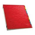 Expandable Letter Size Desk File Organizer with 1-31 Index - Red Acrylic-Coated PressGuard