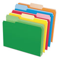 Assorted Letter Size Double Capacity File Folders with Tabs - 50 Pack