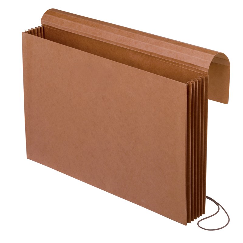Extra-Wide Legal Size Wallets Pack of 10 Brown Document Wallets