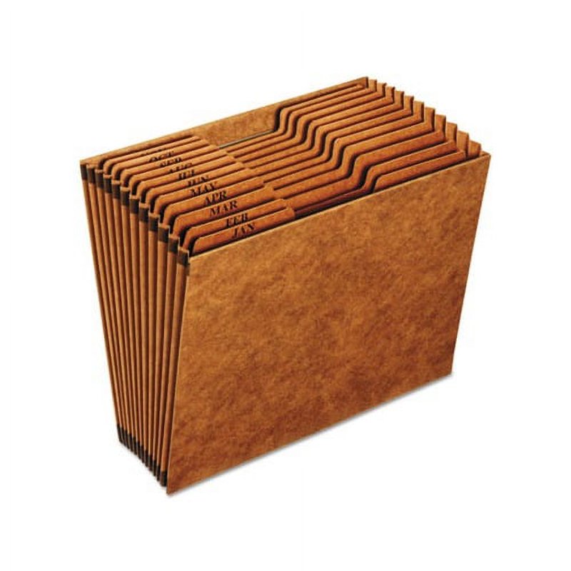 Heavy-Duty Expanding File with 12 Sections - Letter Size Redrope