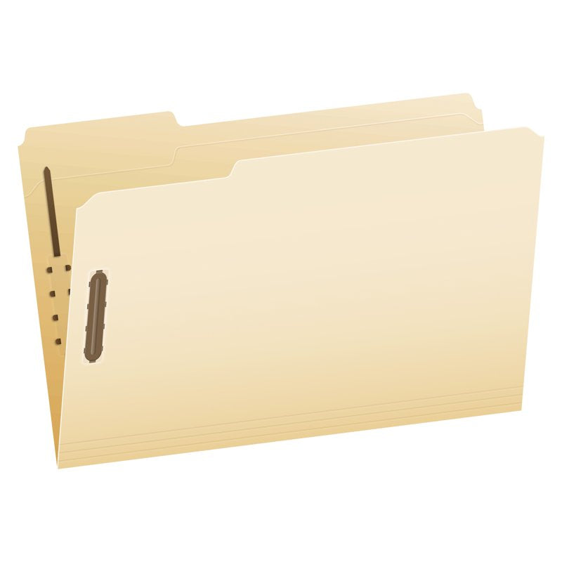 Heavy Duty Manila File Folders with Reinforced Tabs, Legal Size, Box of 50