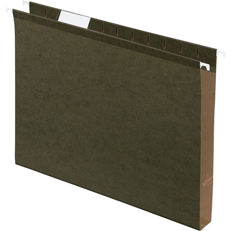 Reinforced Hanging File Folders - Extra Capacity Letter Size, 25 Pack